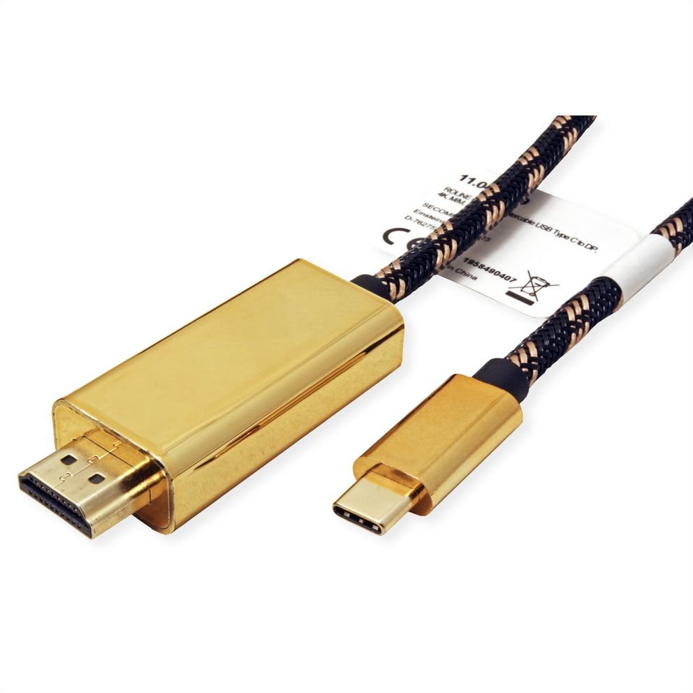 Roline Gold Usb Typ C - Hdmi Adaptercable, St St, 2 M