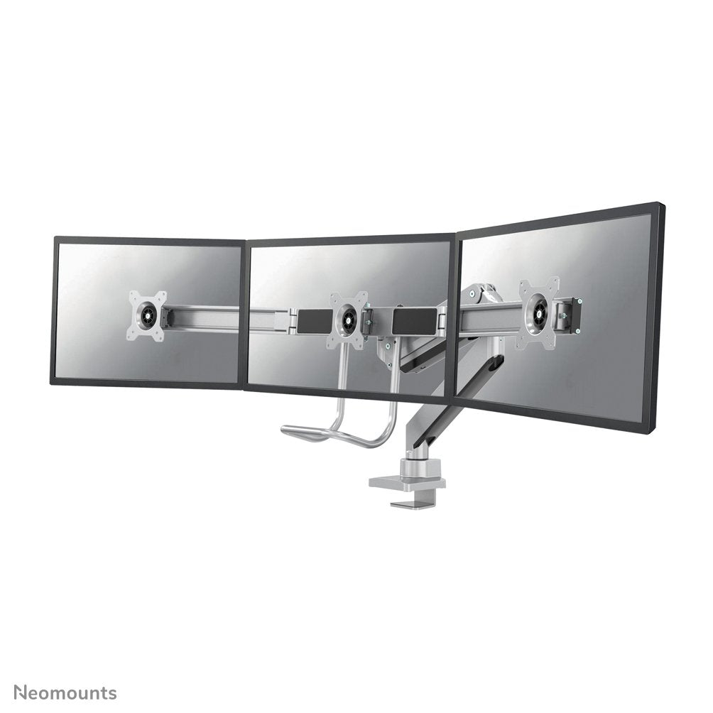 Soporte 3 Monitores Tis Neomounts 10-27" Silver Max.15kg Nm-D775d