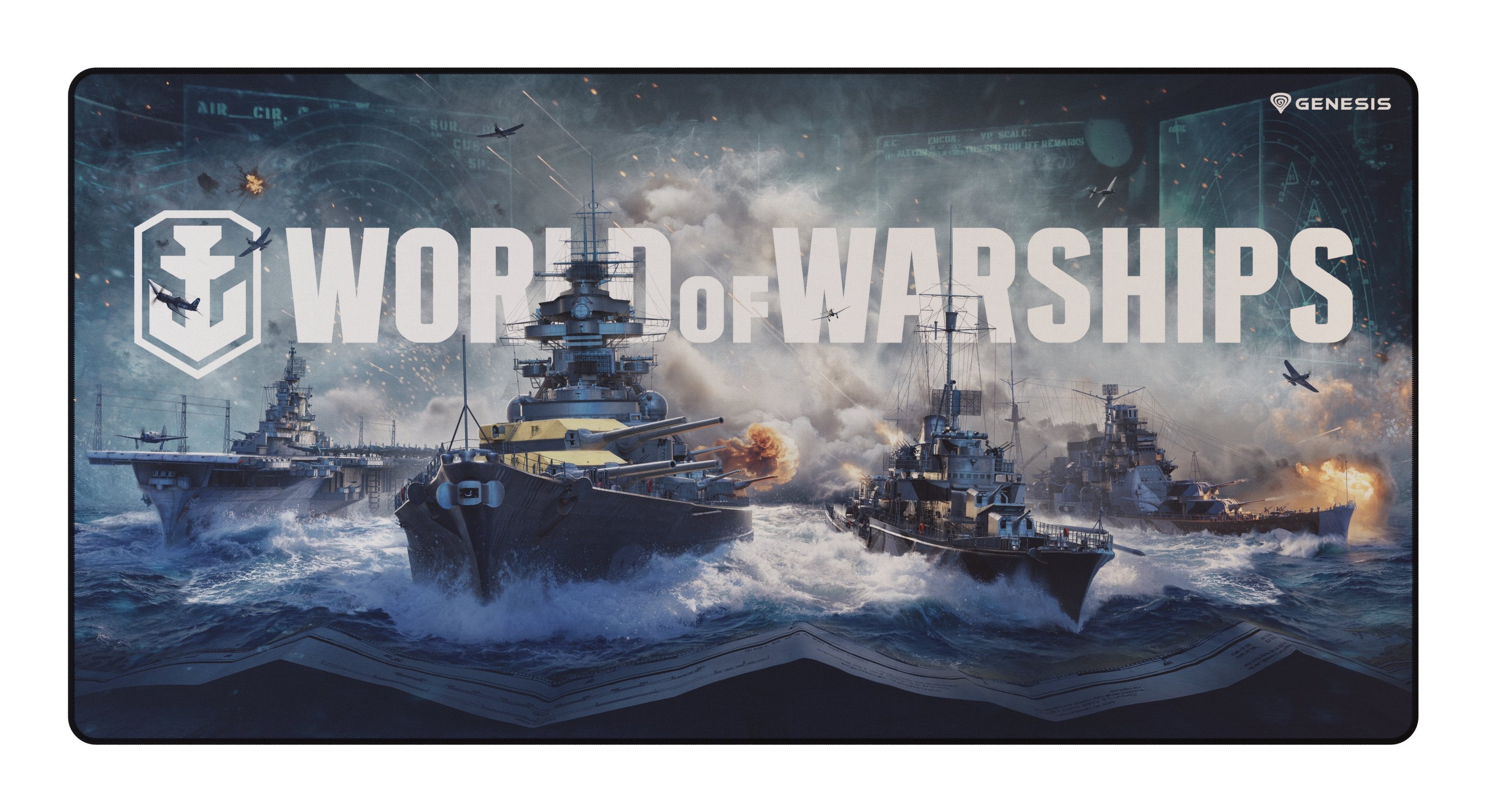 Alfombrilla Genesis Carbon 500 Maxi Wows Armada 900x450 Mm