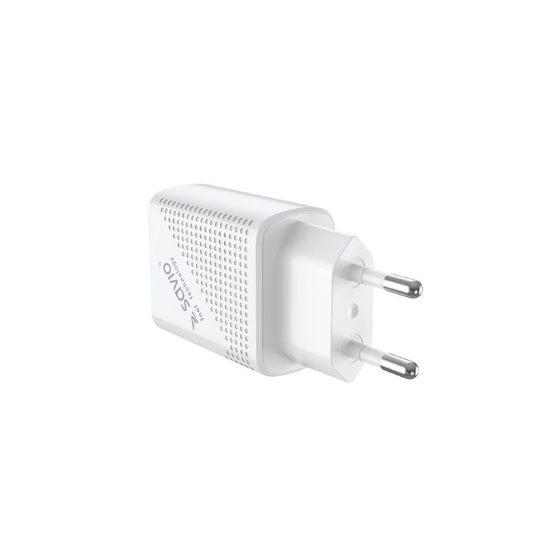 EAN 5901986046806 - Savio LA-05 cargador de dispositivo móvil Smartphone Blanco Corriente alterna Carga rápida Interior imagen 7