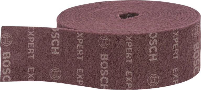 Rollo De Fieltro Bosch Expert N880 Medium A, 115 Mm X 10 M, Hoja De Lija (Rojo, Rollo De 10 Metros, Para Lijar A Mano) 2608901230