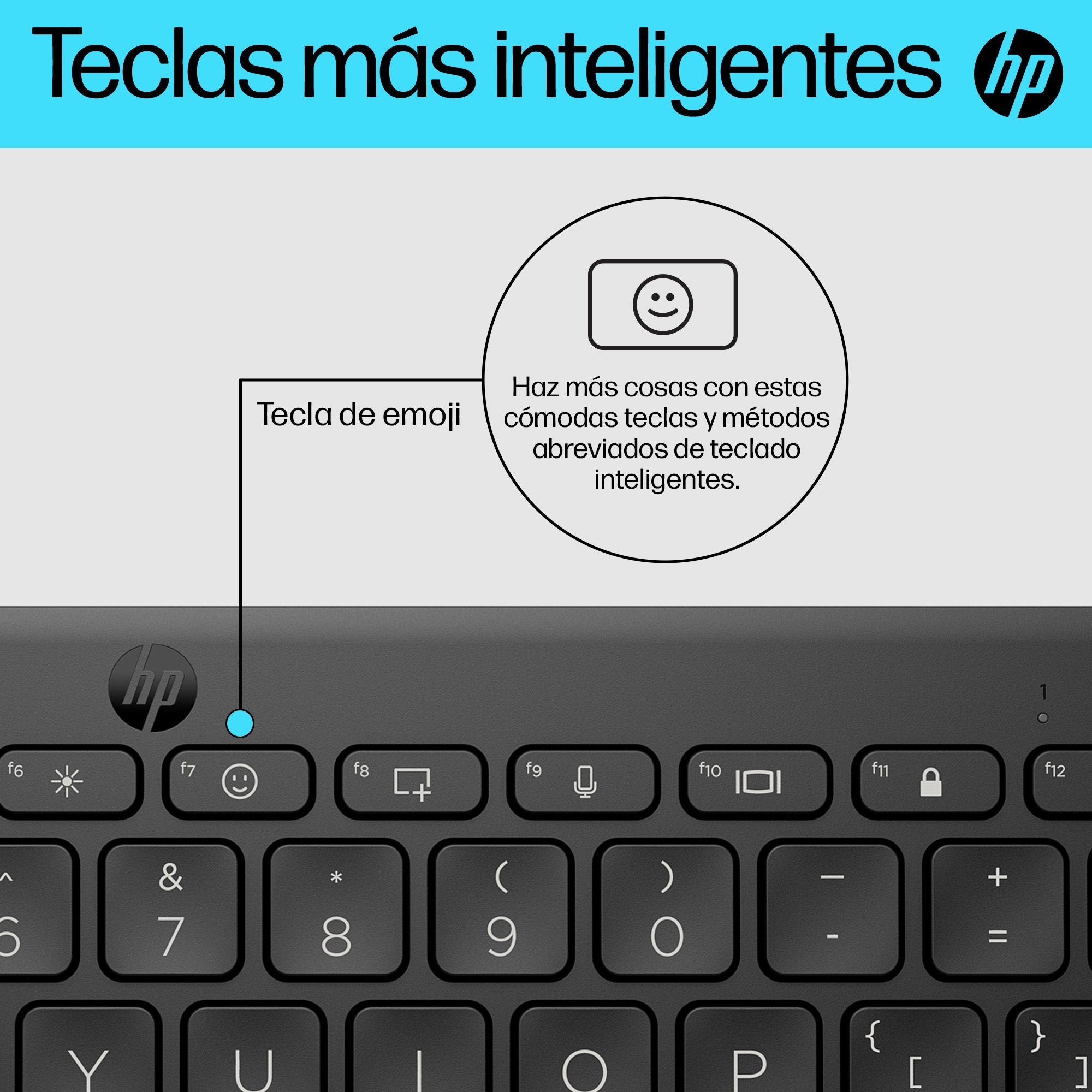EAN 196548515943 - HP 350 BLK Compact Multi-Device Keyboard teclado Hogar Negro imagen 9