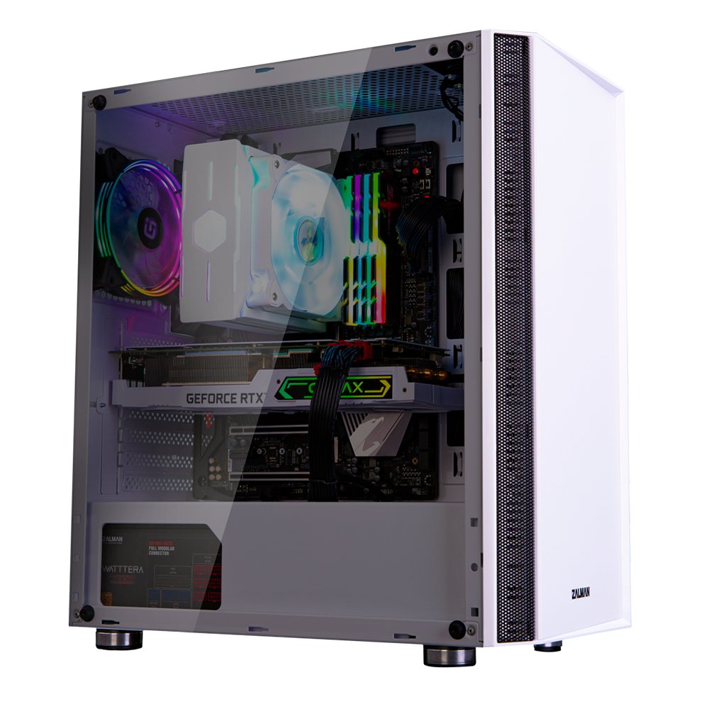Caja Pc Zalman R2 Blanco - Sin Fuente De Alimentación - Torre Mediana - Formato E-Atx