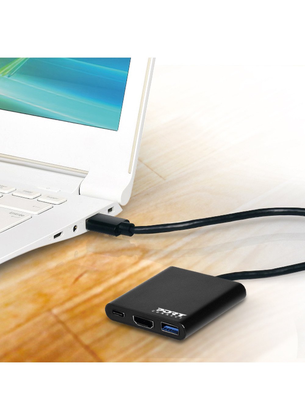 Port Designs Mini Usb-C Docking Station Con Hdmi
