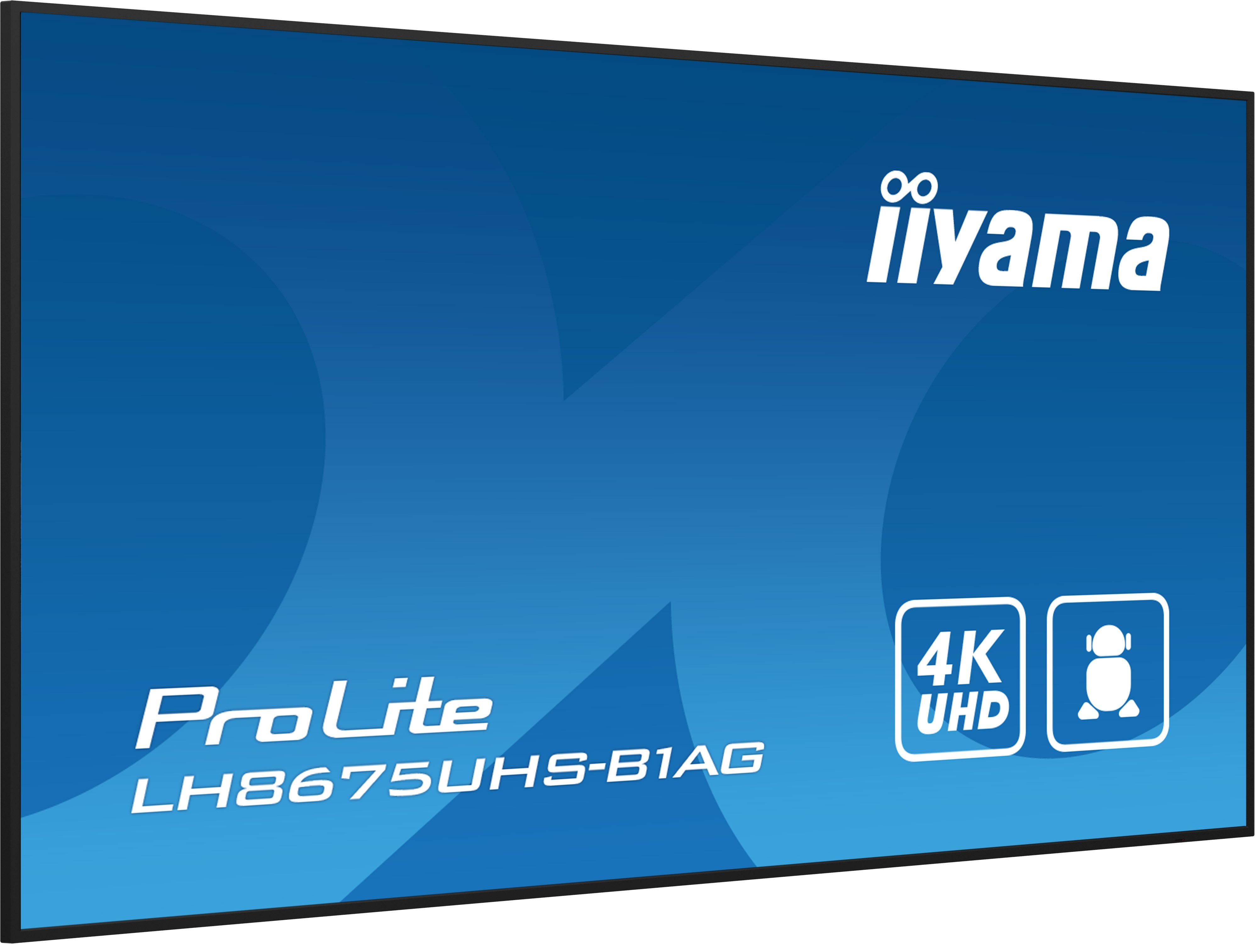 EAN 4948570123490 - iiyama LH8675UHS-B1AG pantalla de señalización Pantalla plana para señalización digital 2,17 m (85.6") LC imagen 6