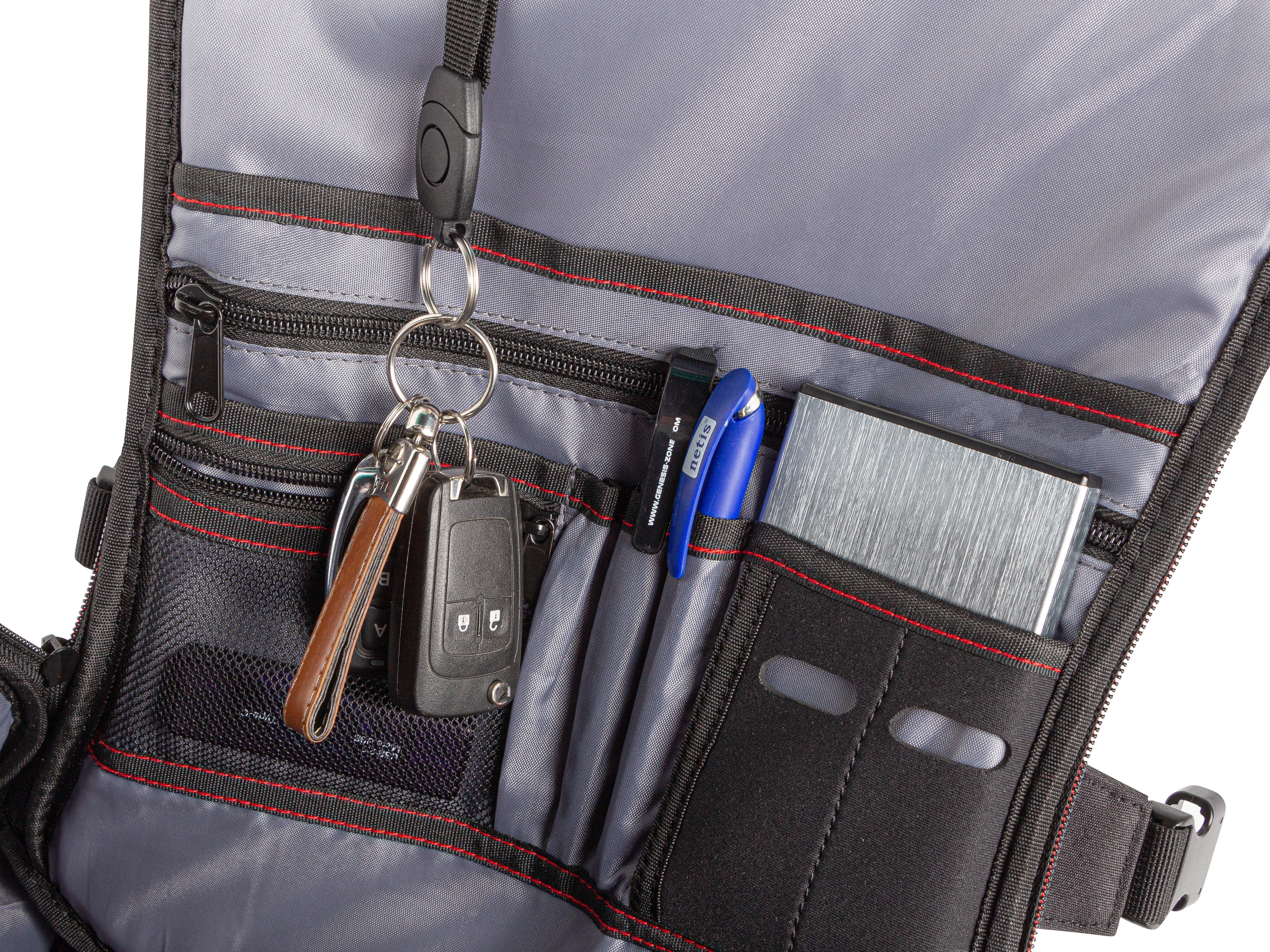 Mochila Genesis Pallad 550 Hasta 17.3 Pulgadas Negra