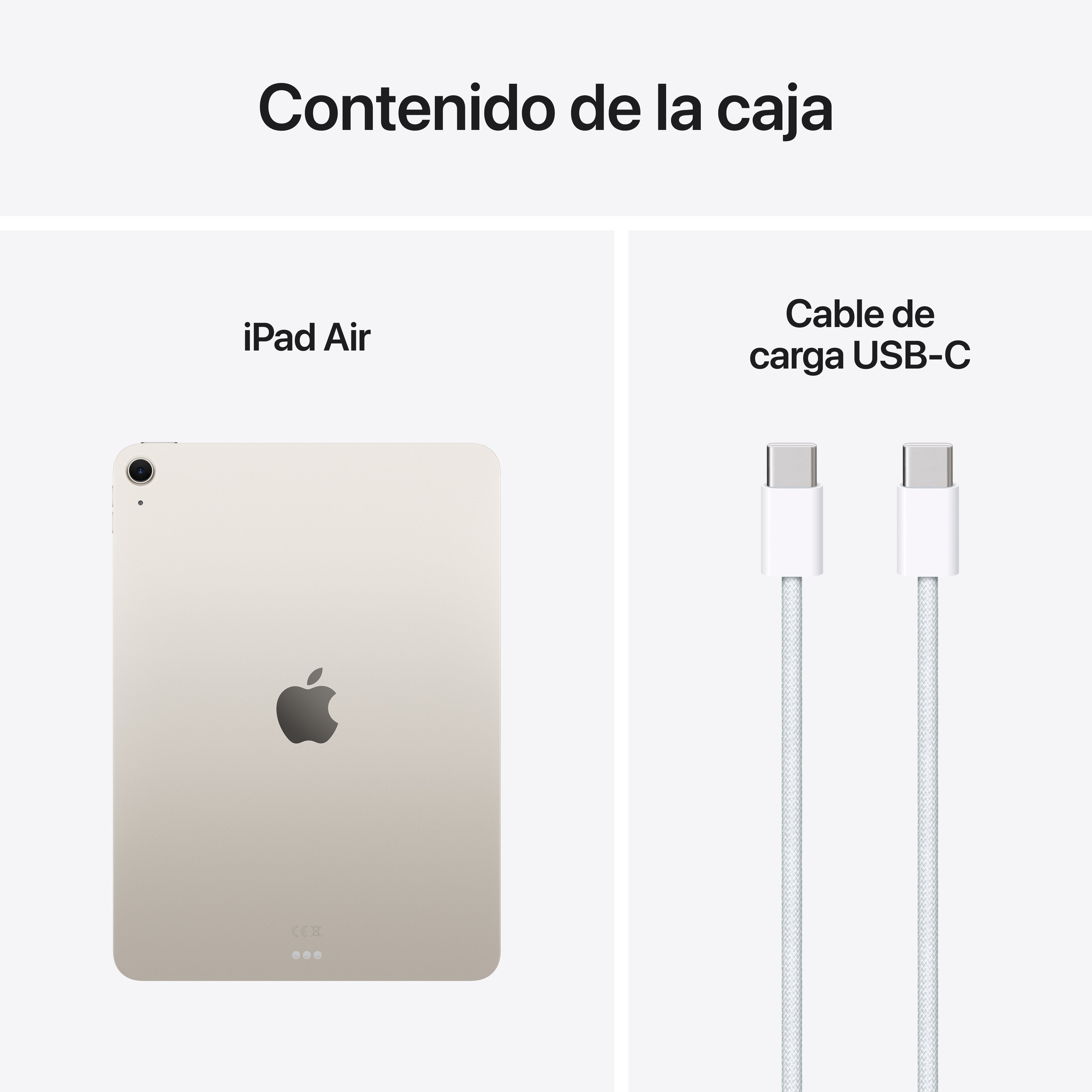 EAN 0195950000566 - Apple iPad Air Apple M 1 TB 27,9 cm (11") 8 GB Wi-Fi 6E (802.11ax) iPadOS 18 Beige imagen 10