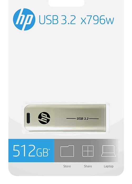 EAN 4712847098121 - HP x796w unidad flash USB 512 GB USB tipo A 3.2 Gen 2 (3.1 Gen 2) Plata imagen 6