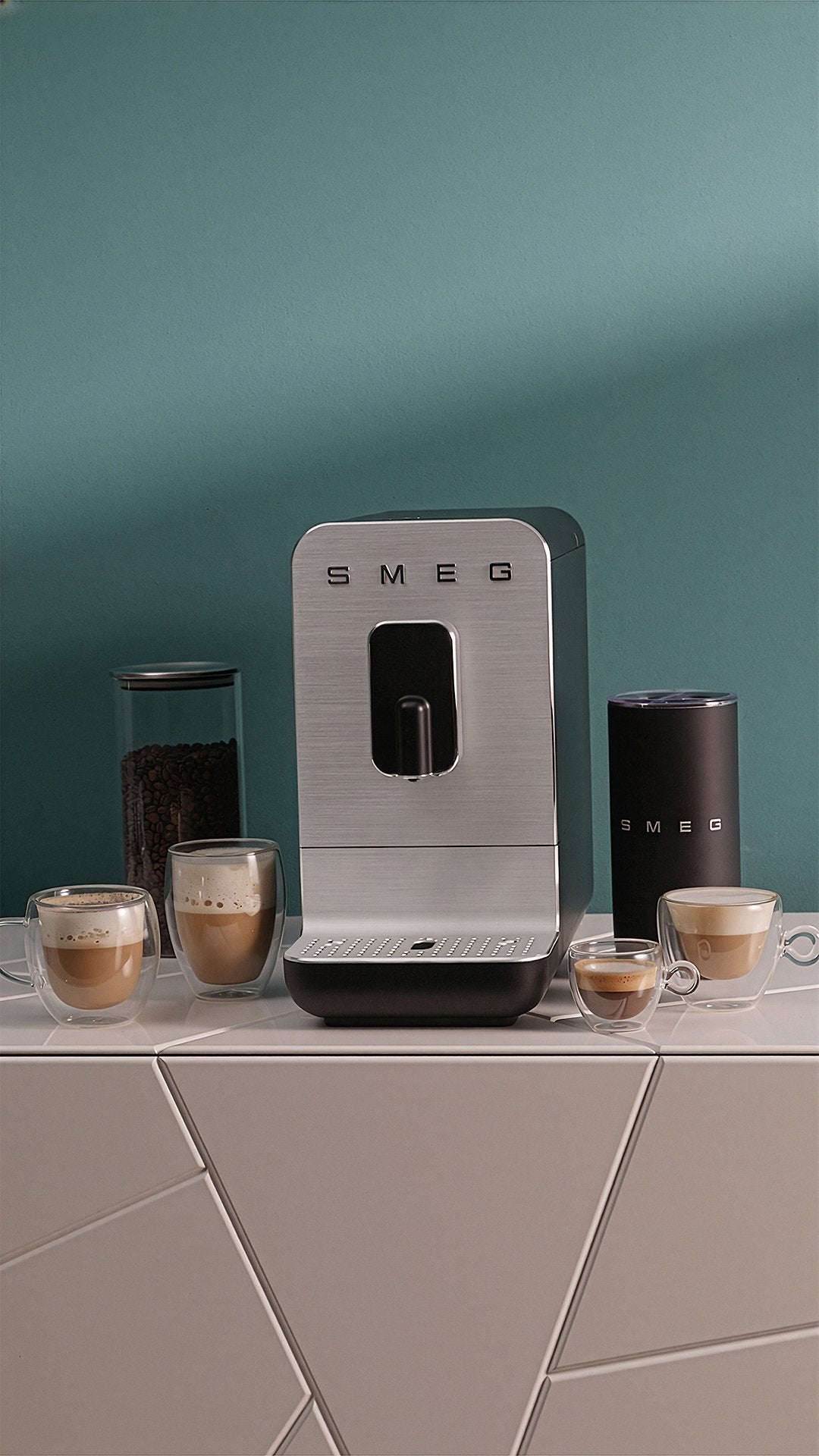Smeg Mff02blmeu Milchaufschäumer , Negro Matt