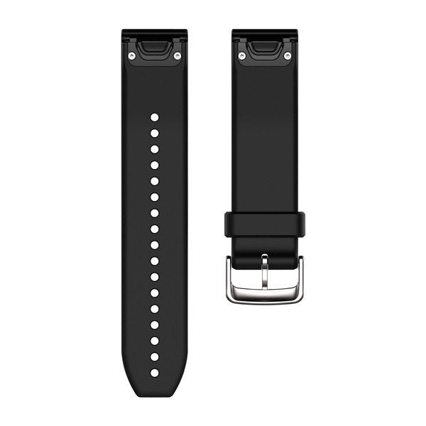 Garmin Ersatzarmband Quickfit 22mm Negro Silver Silicone