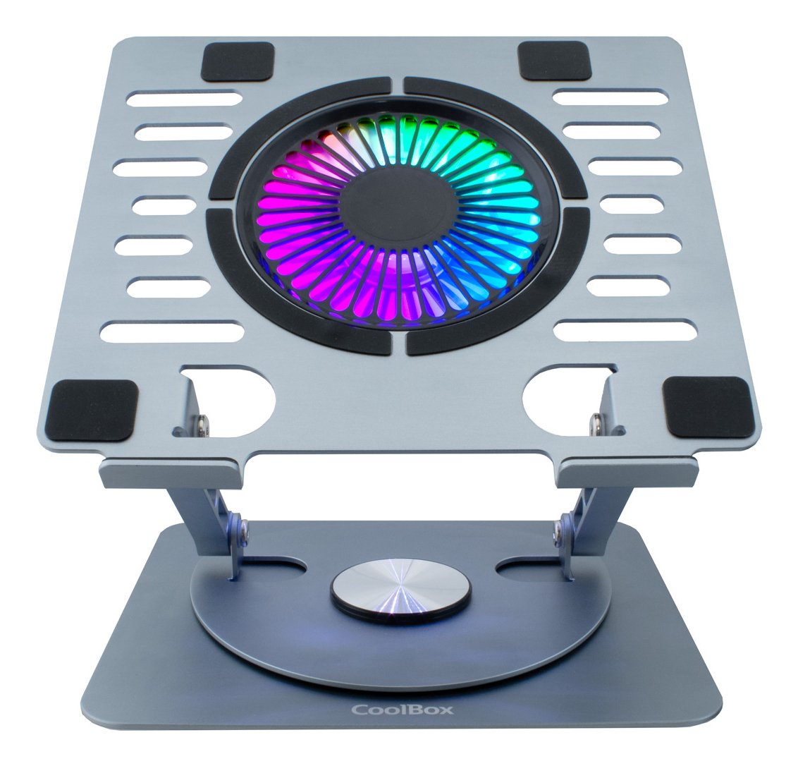 EAN 8436624420610 - CoolBox COO-NPC17-AV1 almohadilla fría 43,2 cm (17") 1000 RPM Plata imagen 2