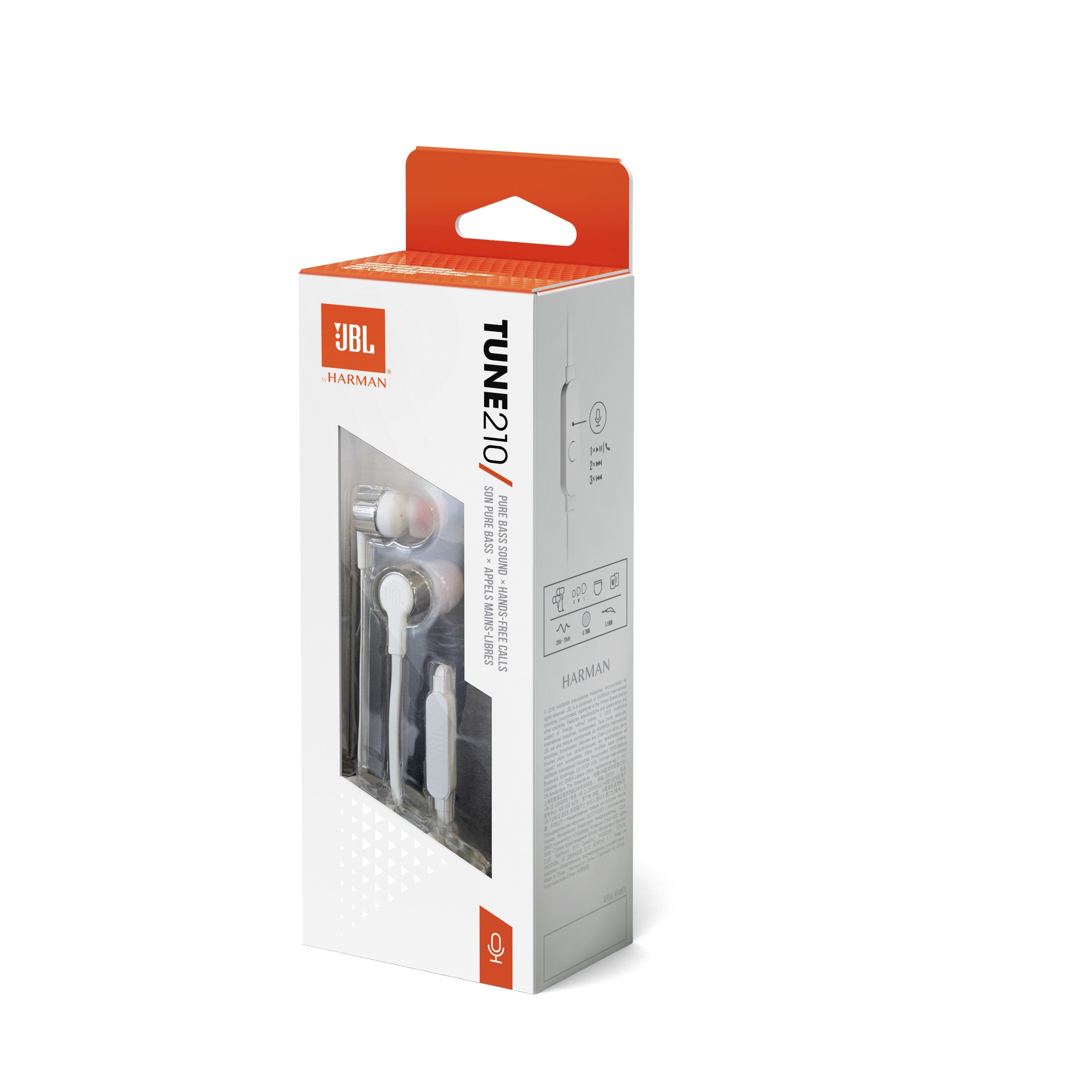 Jbl Tune 210 In-Ear Wired Headphones Gray Eu