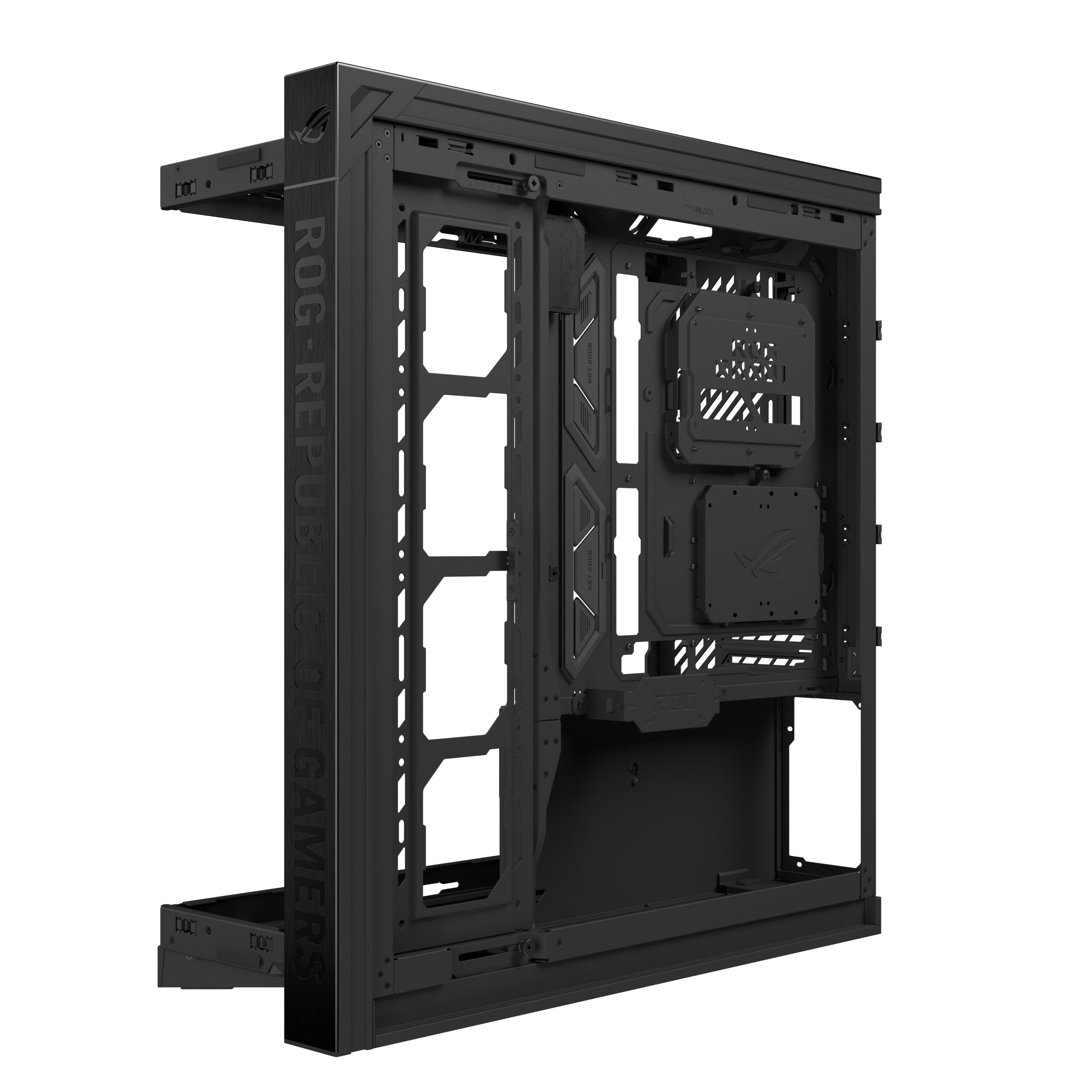 Asus Rog Cronox Gr801 Curve Tg Argb Black Midi Tower Negro