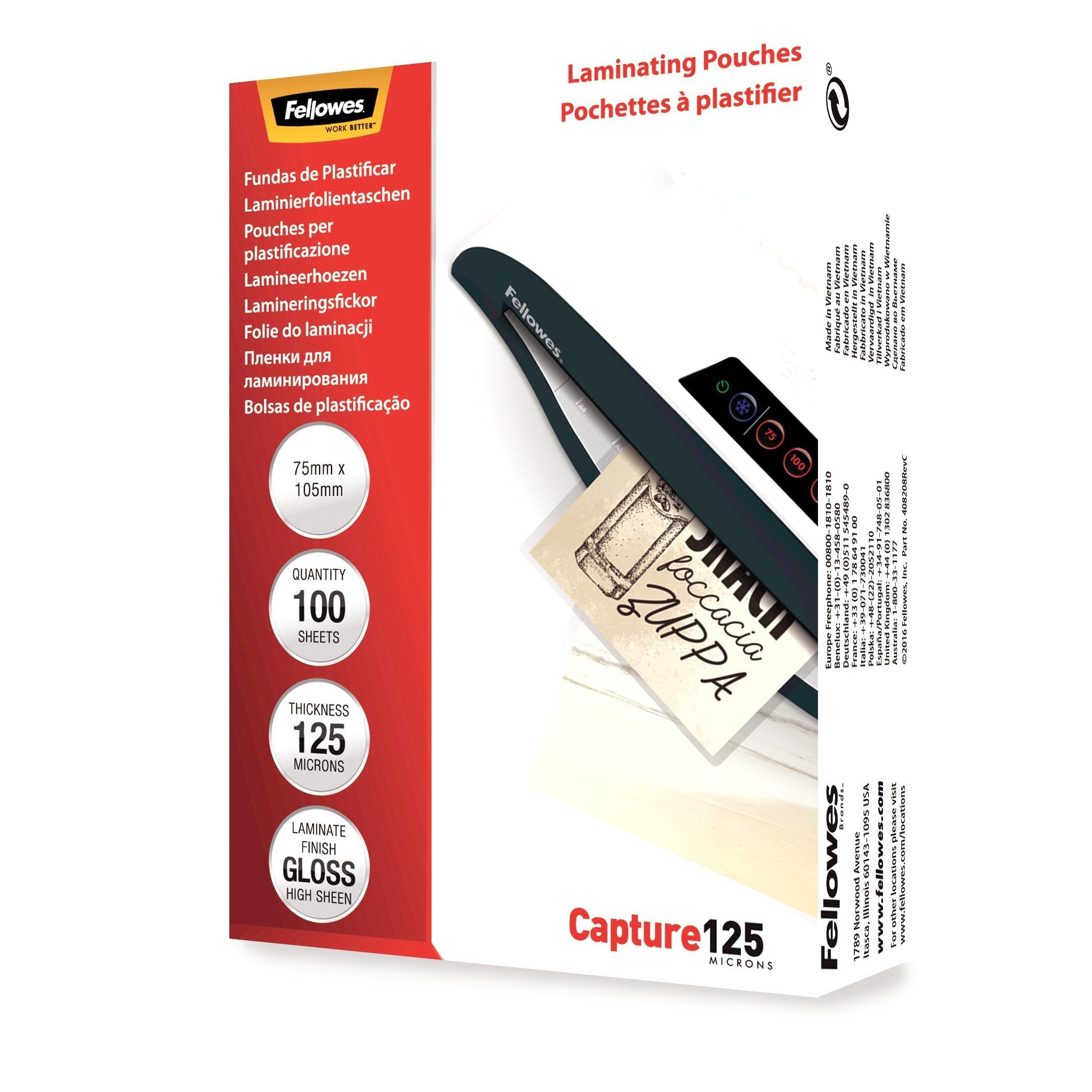 EAN 0077511530692 - Fellowes 5306901 plastificador 100 pieza(s) imagen 2