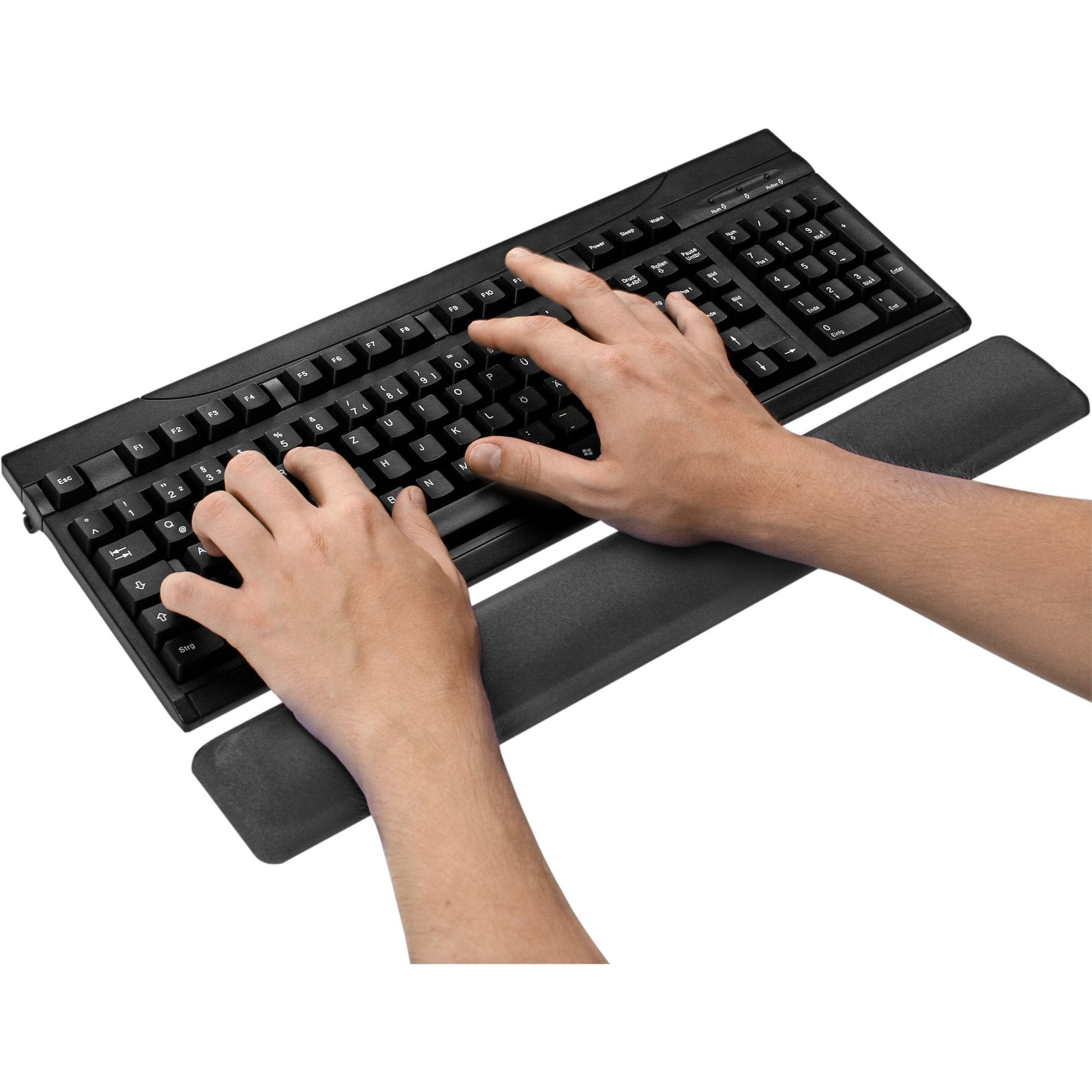 Reposamuñecas Teclado Inline Con De Gel 464x60x23mm Negro