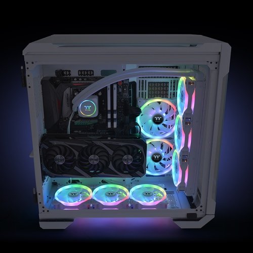 Thermaltake Swafan 14 Rgb Radiador Fan Tt Premium Edition White (3-Fan Pack), Cl-F146-Pl14sw-A