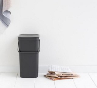 Cubo De Basura 16 L Gris