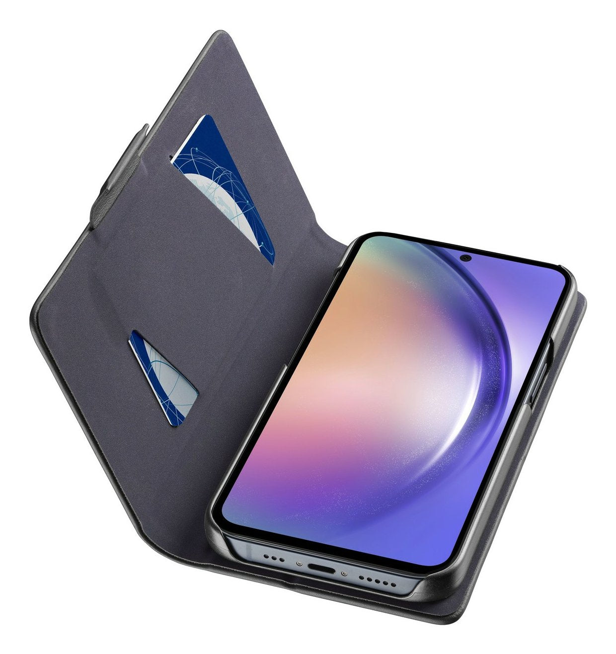 Cellularline Book Case Galaxy A55 5g Negro