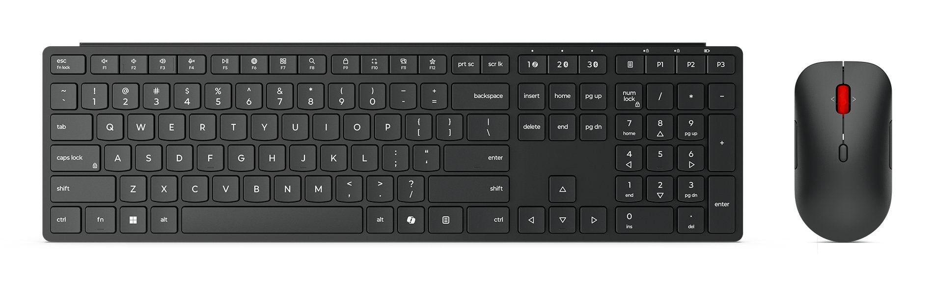 Lenovo Wireless Multi-Mode Pro Combo Keyboard And Mouse 6000 - Spanish