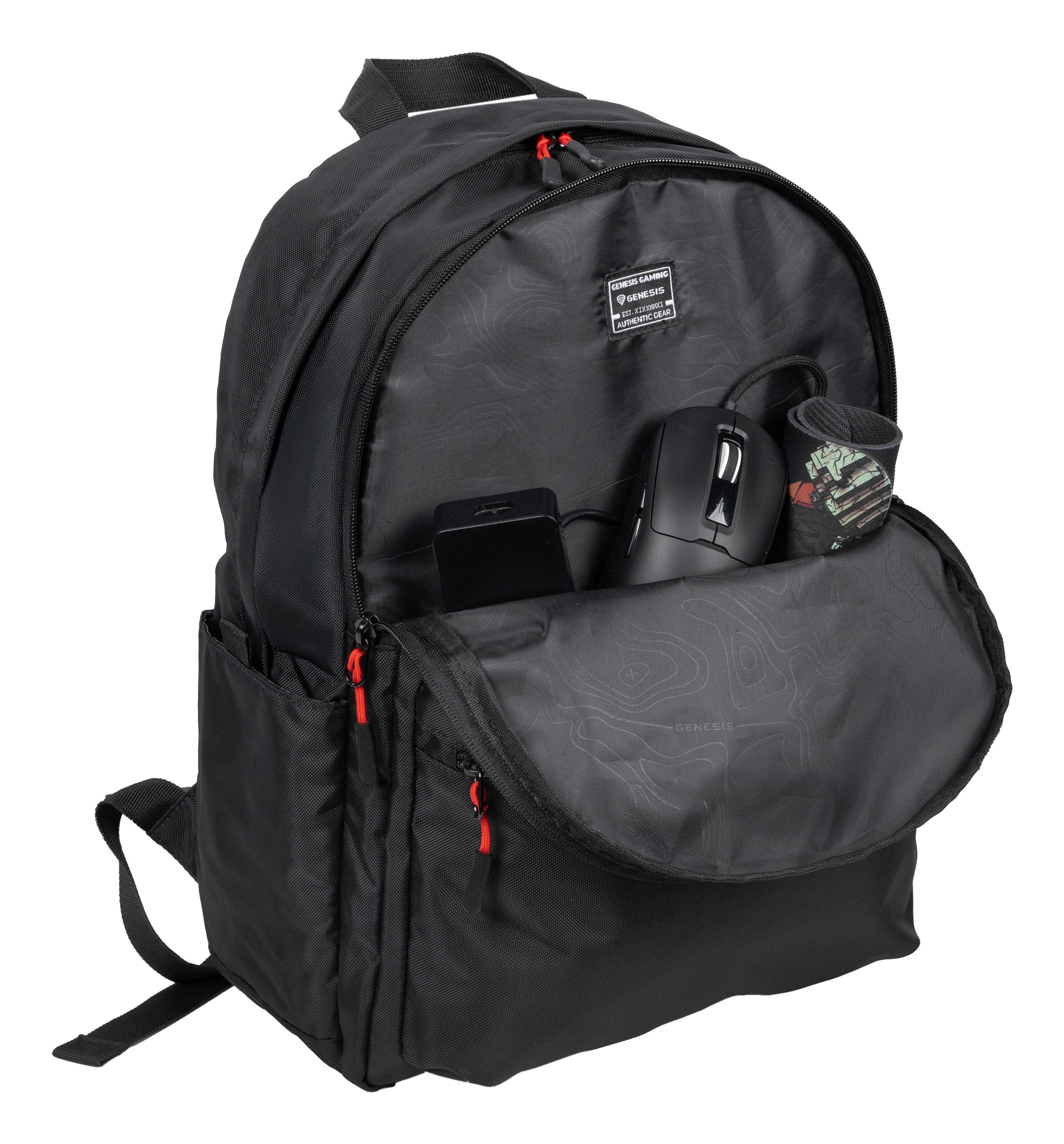 Natec Genesis Backpack Pallad 200 Negro 19inch