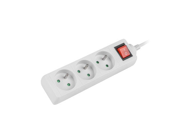 EAN 5901969415438 - Lanberg PS1-03E-0150-W base múltiple 1,5 m 3 salidas AC Interior Blanco imagen 2