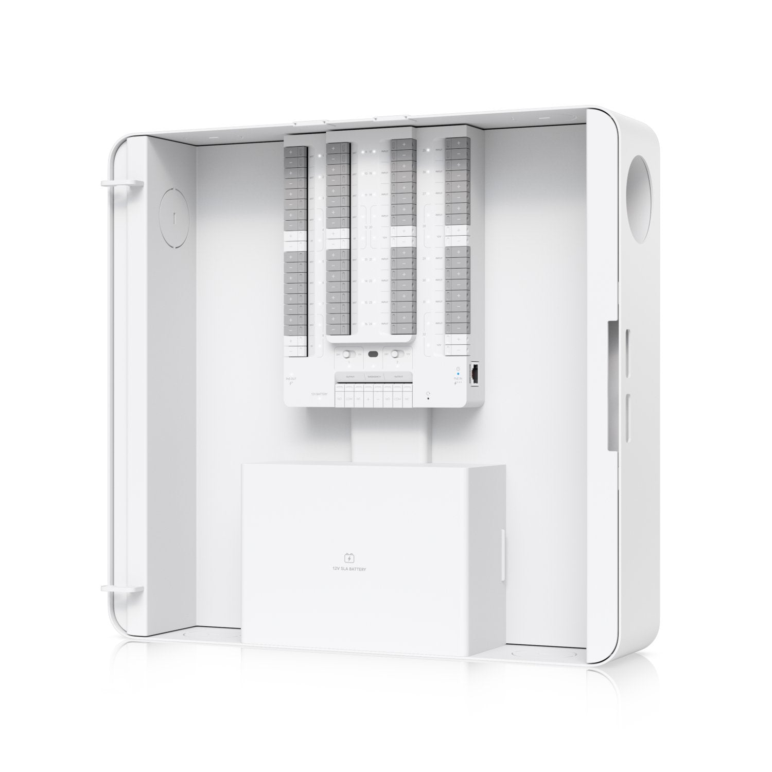 Ubiquiti Up-Alarmhub-Kit Concentrador De Control De Alarmas Con 32 Zonas De Entrada Para Sensores De IntrusiÓ N Cableados, Alimentado Por Entrada Poe++ Y Con BaterÍ A De Reserva Opcional.