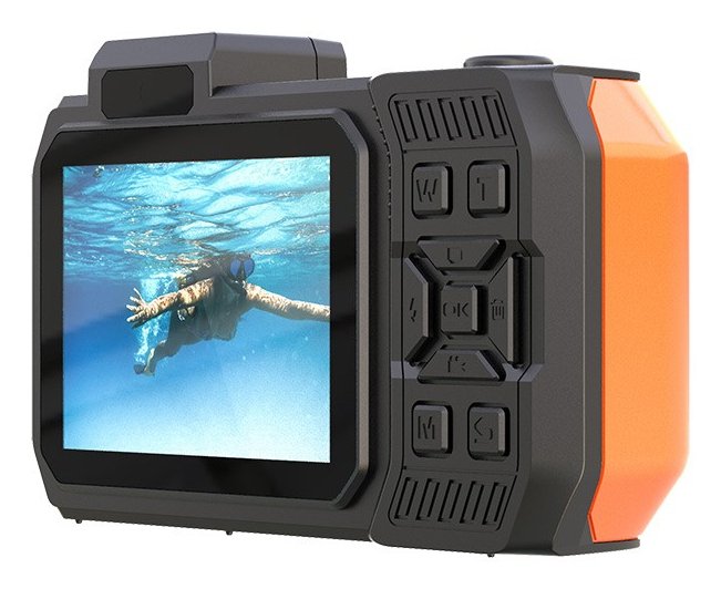 Cámara Digital Deportiva Agfaphoto Realishot Wp9500 24mp Naranja