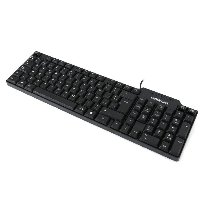 Teclado Español Omega Ok05tes Usb Qwerty Negro