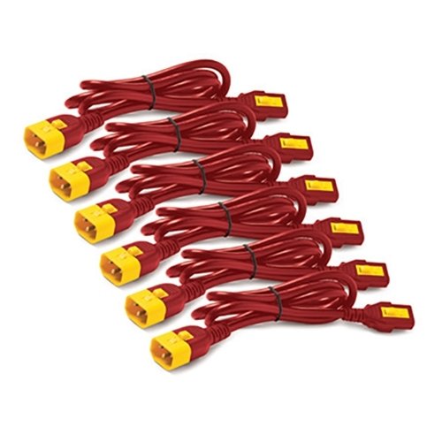 EAN 0731304327356 - APC AP8704S-WWX340 cable de transmisión Rojo 1,22 m C13 acoplador C14 acoplador imagen 1