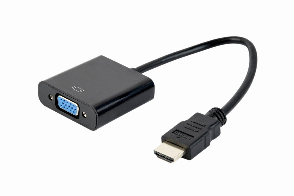 EAN 8716309090384 - Gembird A-HDMI-VGA-04 adaptador de cable de vídeo 0,15 m VGA (D-Sub) HDMI tipo A (Estándar) Negro imagen 1