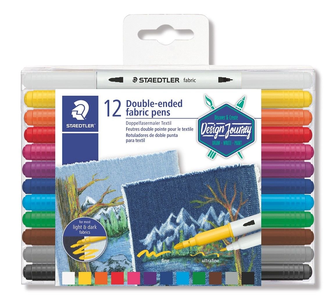 Bolígrafo De Fibra Staedtler D.Spitze Textil 12st