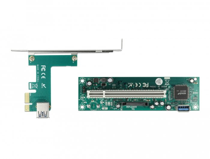 Delock Riser Karte Pci Express X1 Zu 1 X Pci 32 Bit Slot Mit 60 Cm Cable