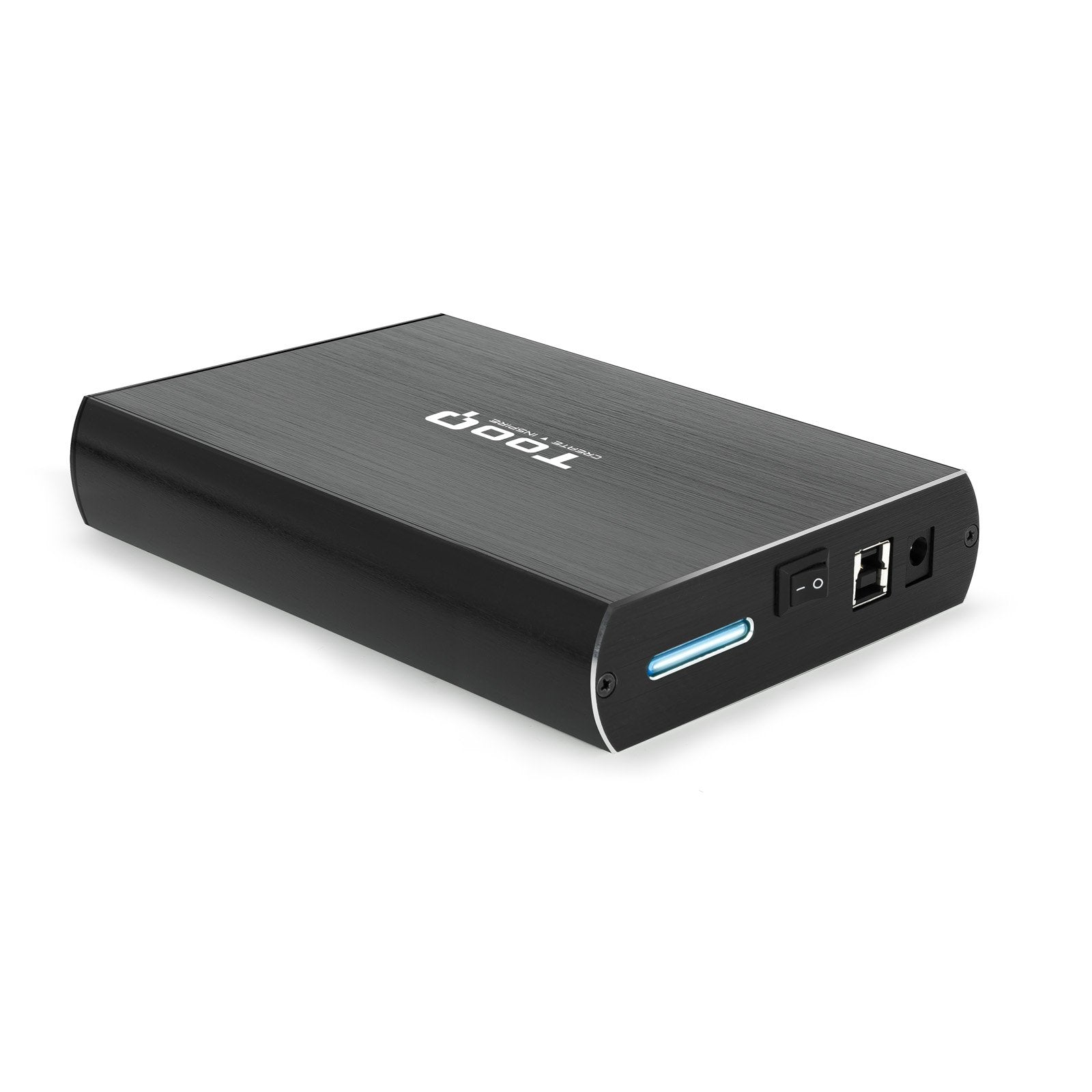 Tooq Carcasa Externa Hdd 3.5" Sata Usb 3.0/3.1 Gen1 Con Soporte - Negro