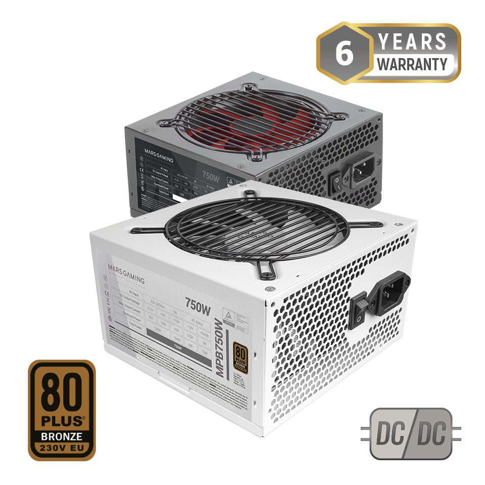 EAN 8435693105947 - Mars Gaming MPB750 unidad de fuente de alimentación 20+4 pin ATX imagen 2