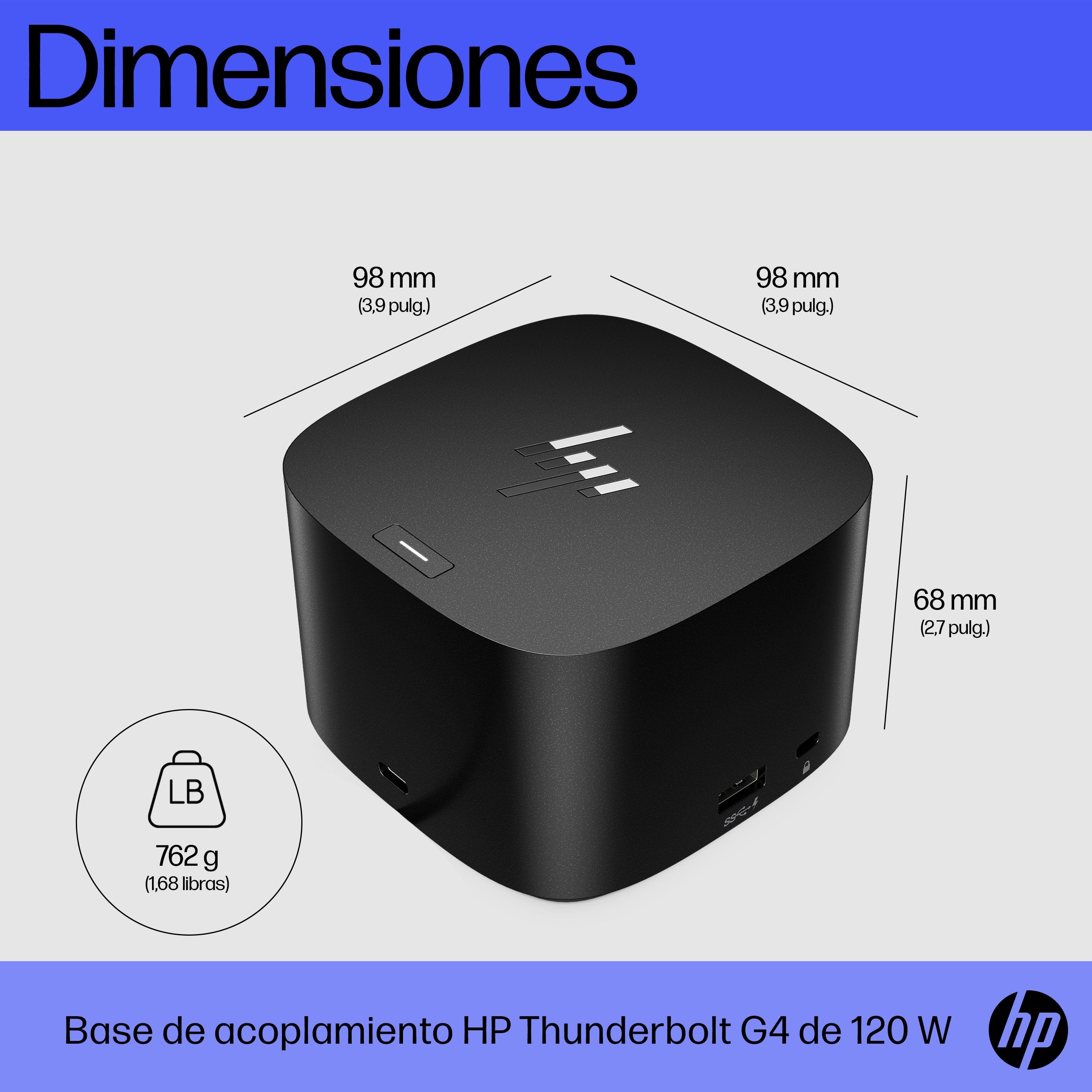 EAN 5056304397747 - HP Thunderbolt 120W G4 Dock Alámbrico Thunderbolt 4 Negro imagen 4