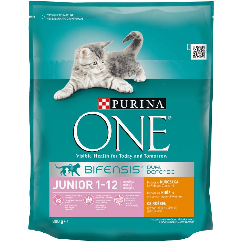Purina One Bifensis Junior - Comida Seca Para Gatos - 800 G