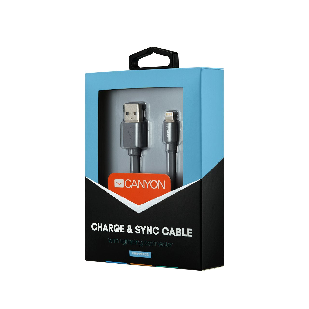 Canyon Cable Mfi-2 Lightning 12w 1m Dark Grey
