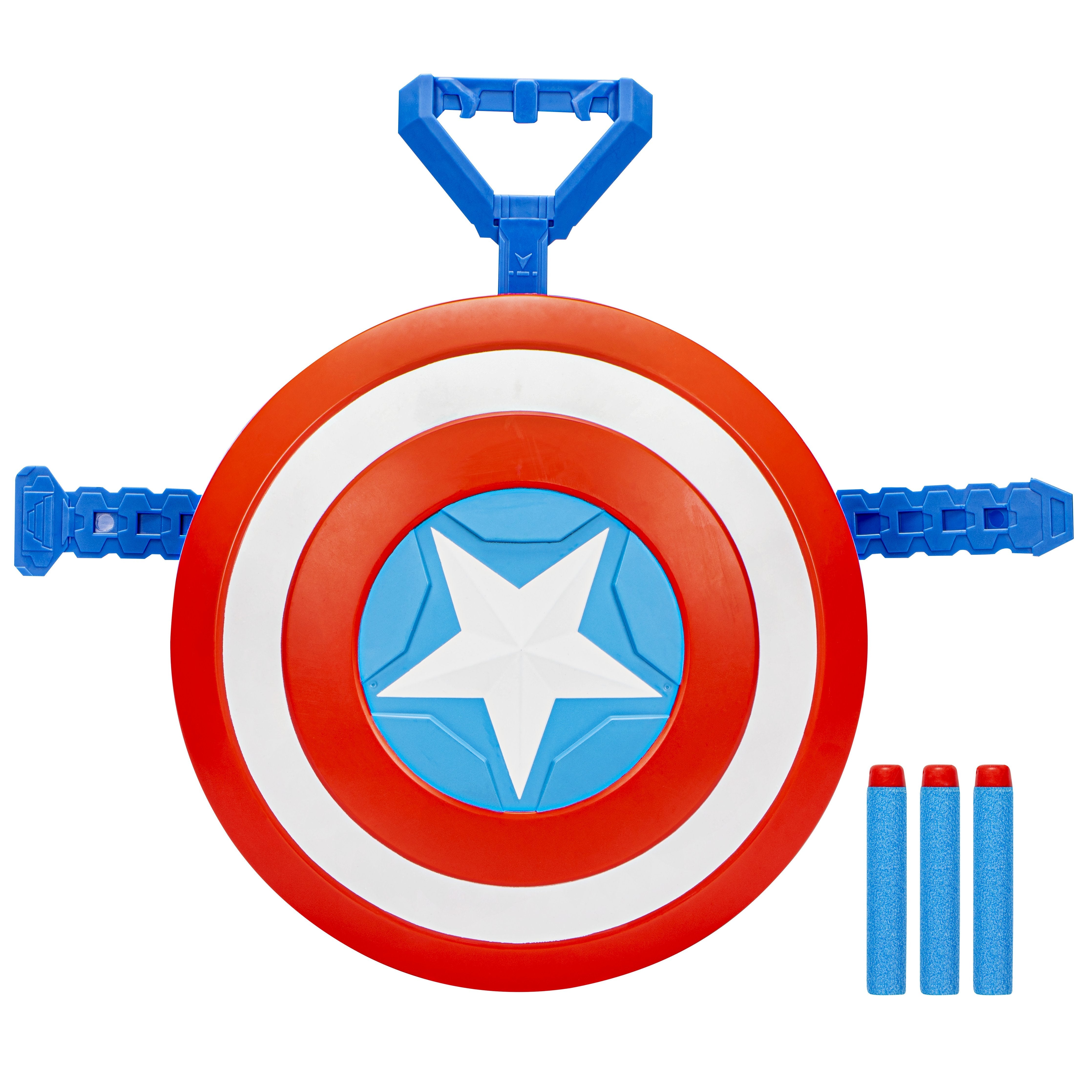Lanzador Hasbro Nerf Marvel Mech Strike Mechasaurs Capitán América Con Redwing