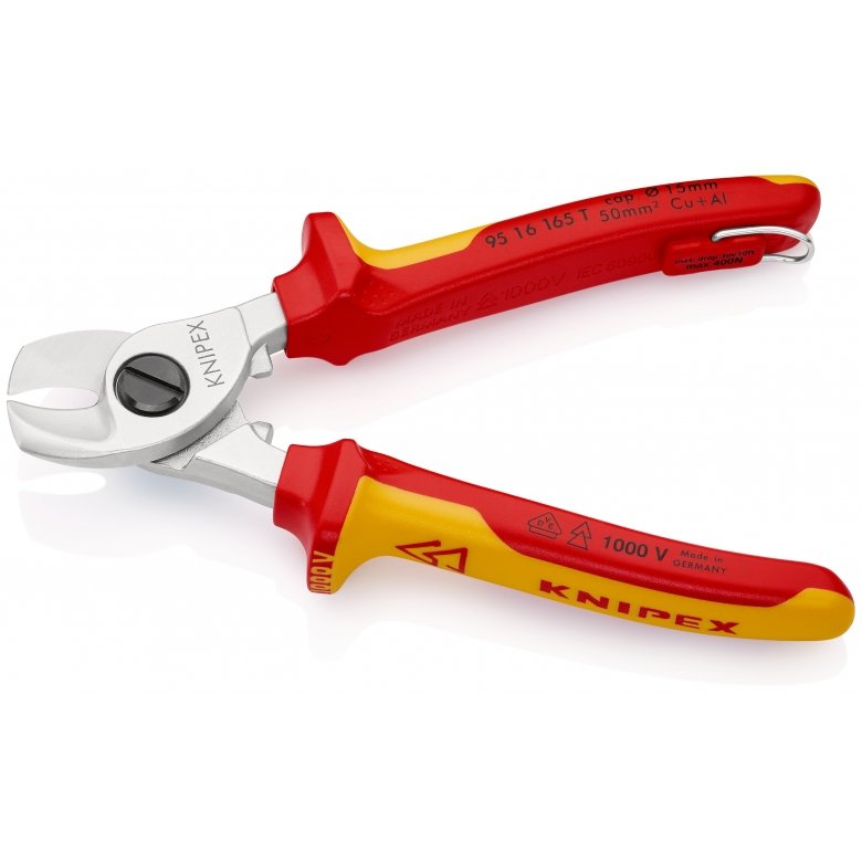 EAN 4003773081524 - Knipex 95 16 165 T crimpadora Herramienta para prensar Negro, Amarillo imagen 2