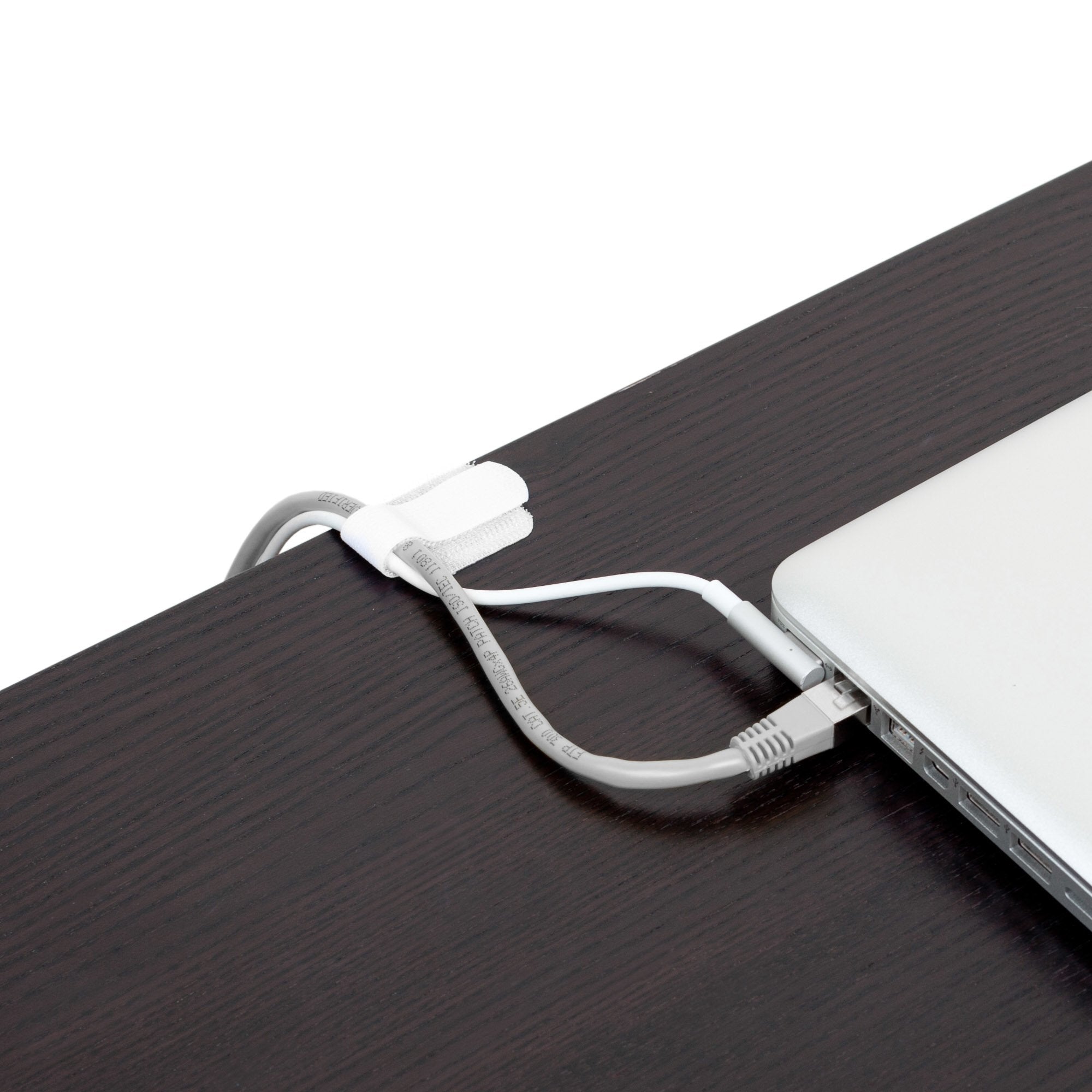 Label-The-Cable Wall Velcro Nylon, Poliéster Negro, Blanco 50 Pieza(S)