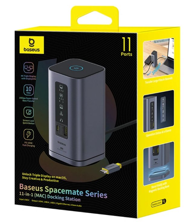 EAN 6932172659066 - Baseus B00568101813-01 base para portátil y replicador de puertos Alámbrico USB 3.2 Gen 1 (3.1 Gen 1) Typ imagen 8