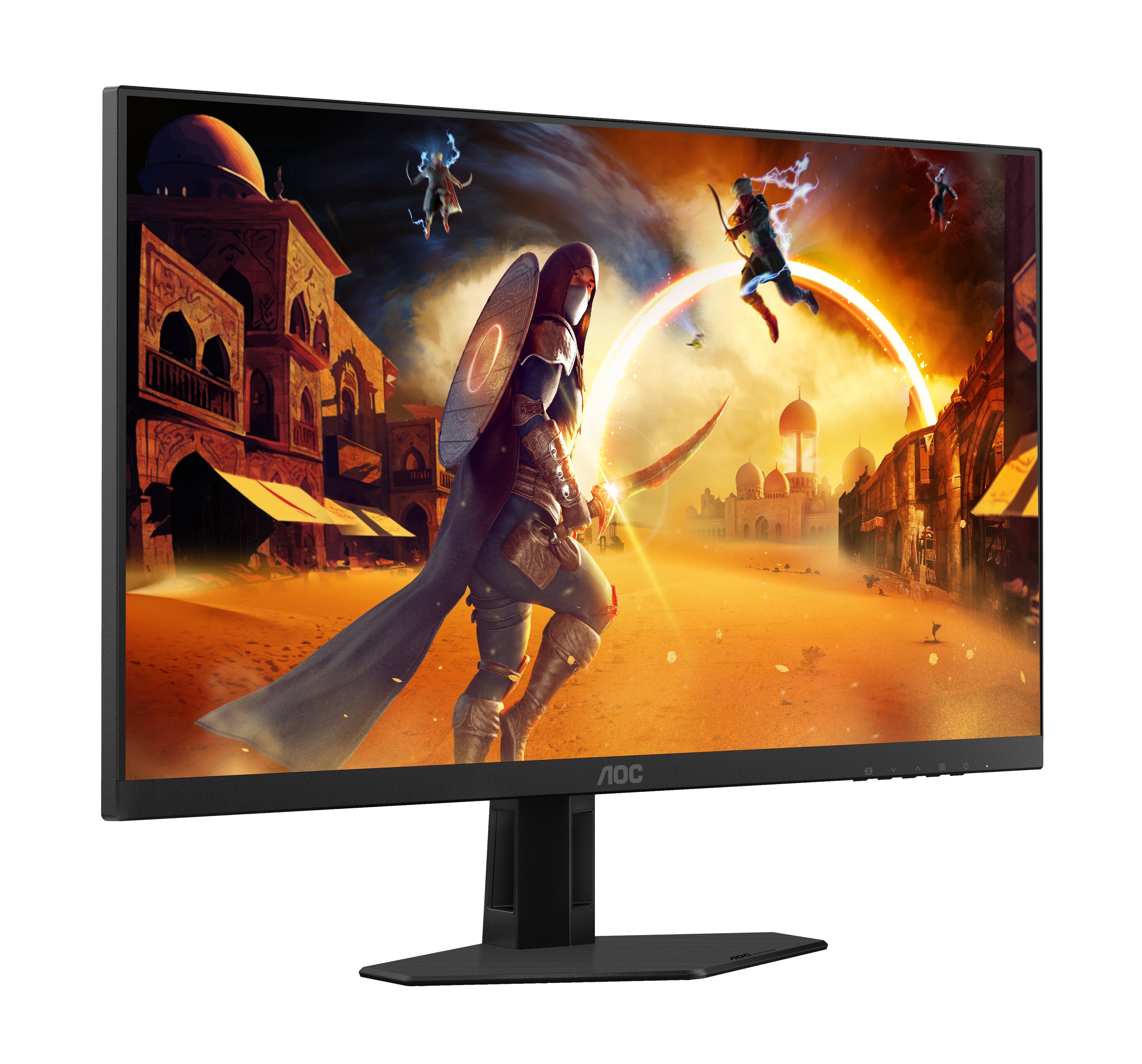 Monitor Gaming Aoc 23.8" Q24g4re 16:09 2xhdmi+Dp Ips Negro-Rojo Q24g4re