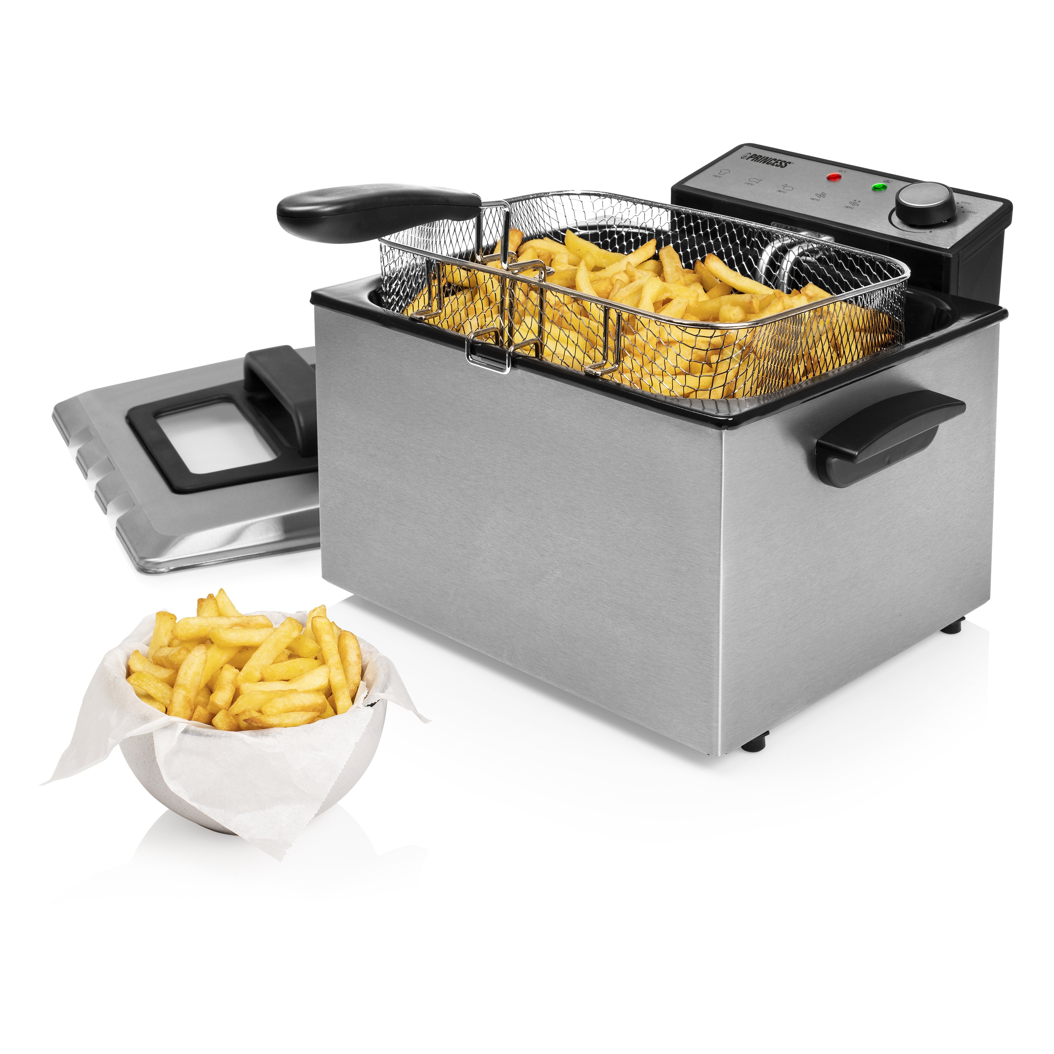 EAN 8713016085702 - Princess 185000 Doble 5 L Independiente 3270 W Negro, Acero inoxidable imagen 13