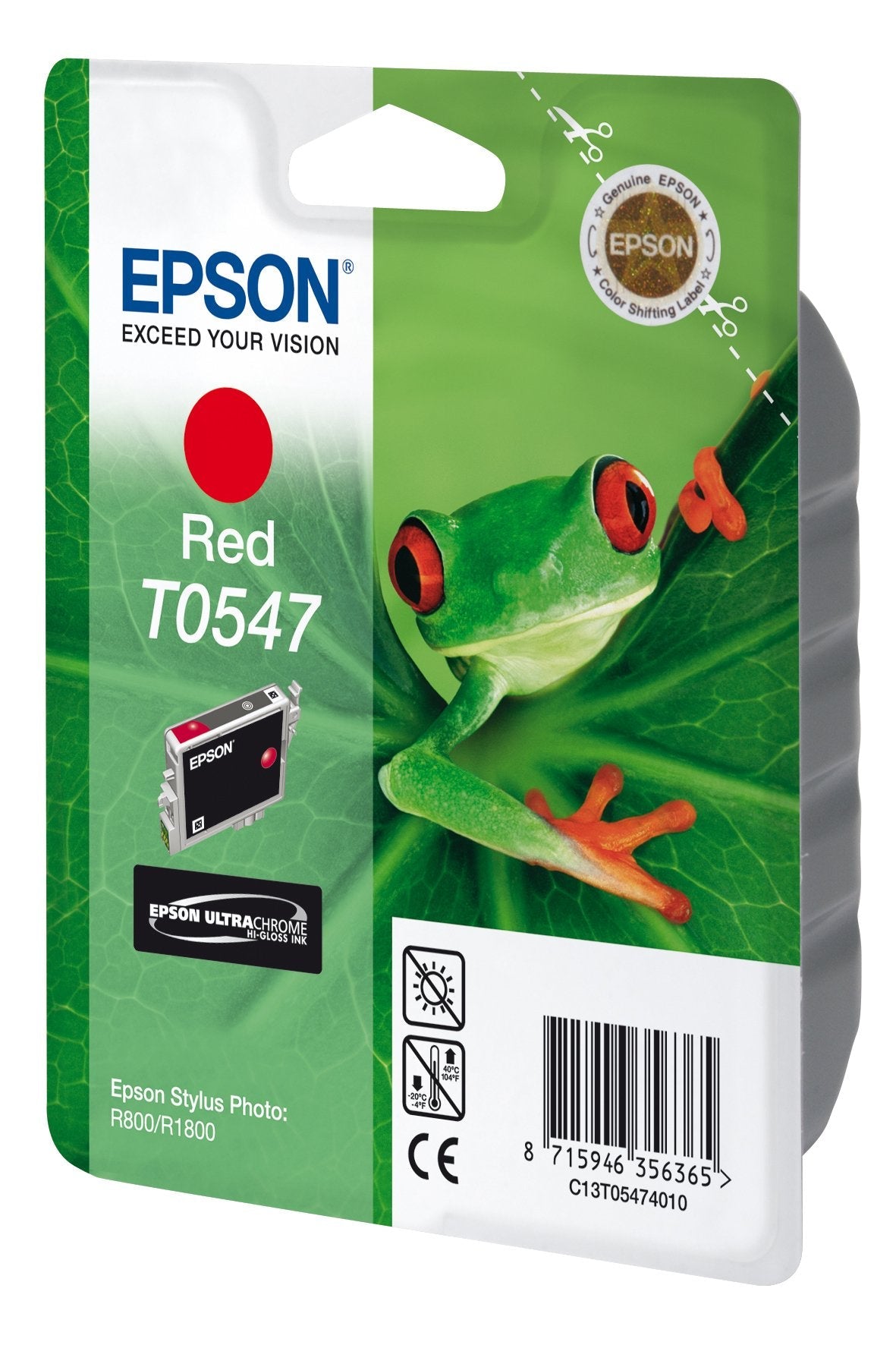 Original Epson Cartucho Inyeccion Tinta Rojo Stylus Photo/R800/1800
