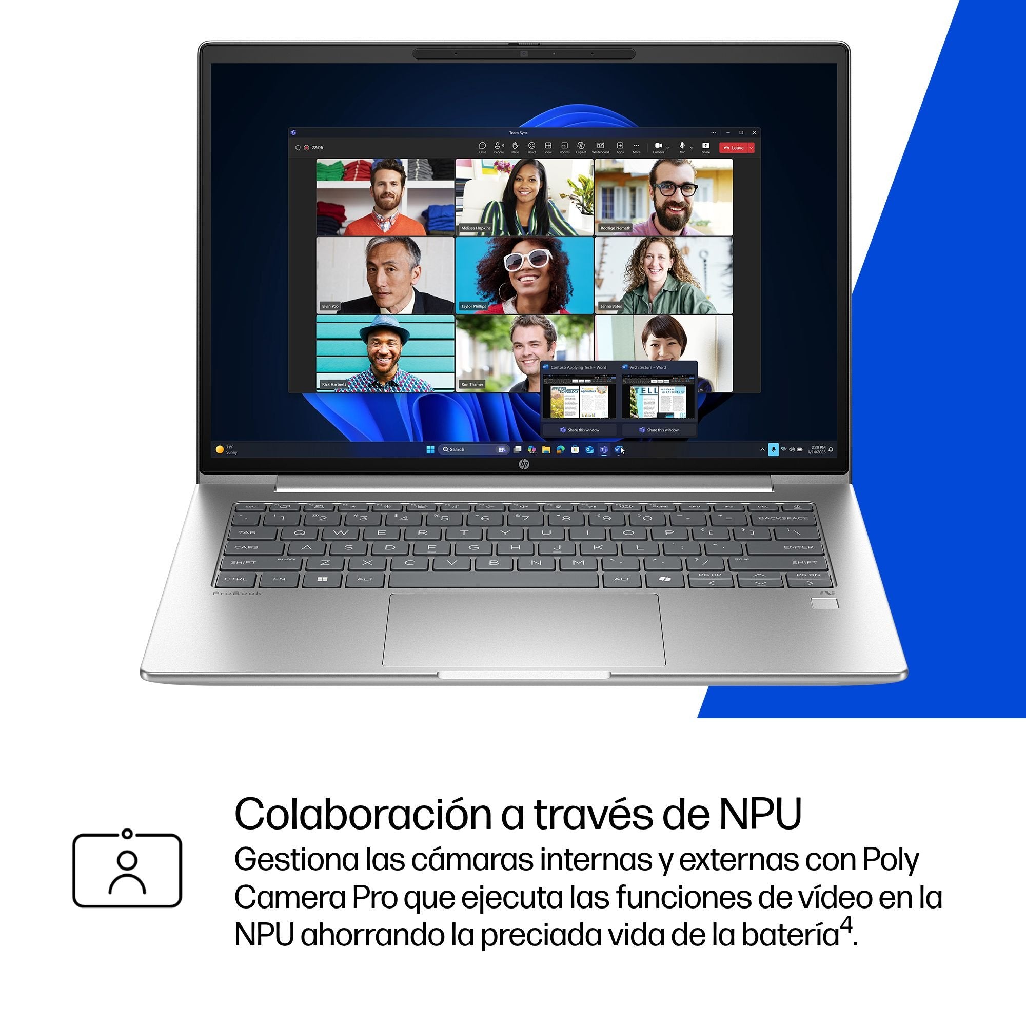 EAN 0199764324726 - HP ProBook 4 G1q Notebook Next Gen AI Wolf Pro Security Edition Copilot+ PC Snapdragon X1-26-100 Portátil imagen 15