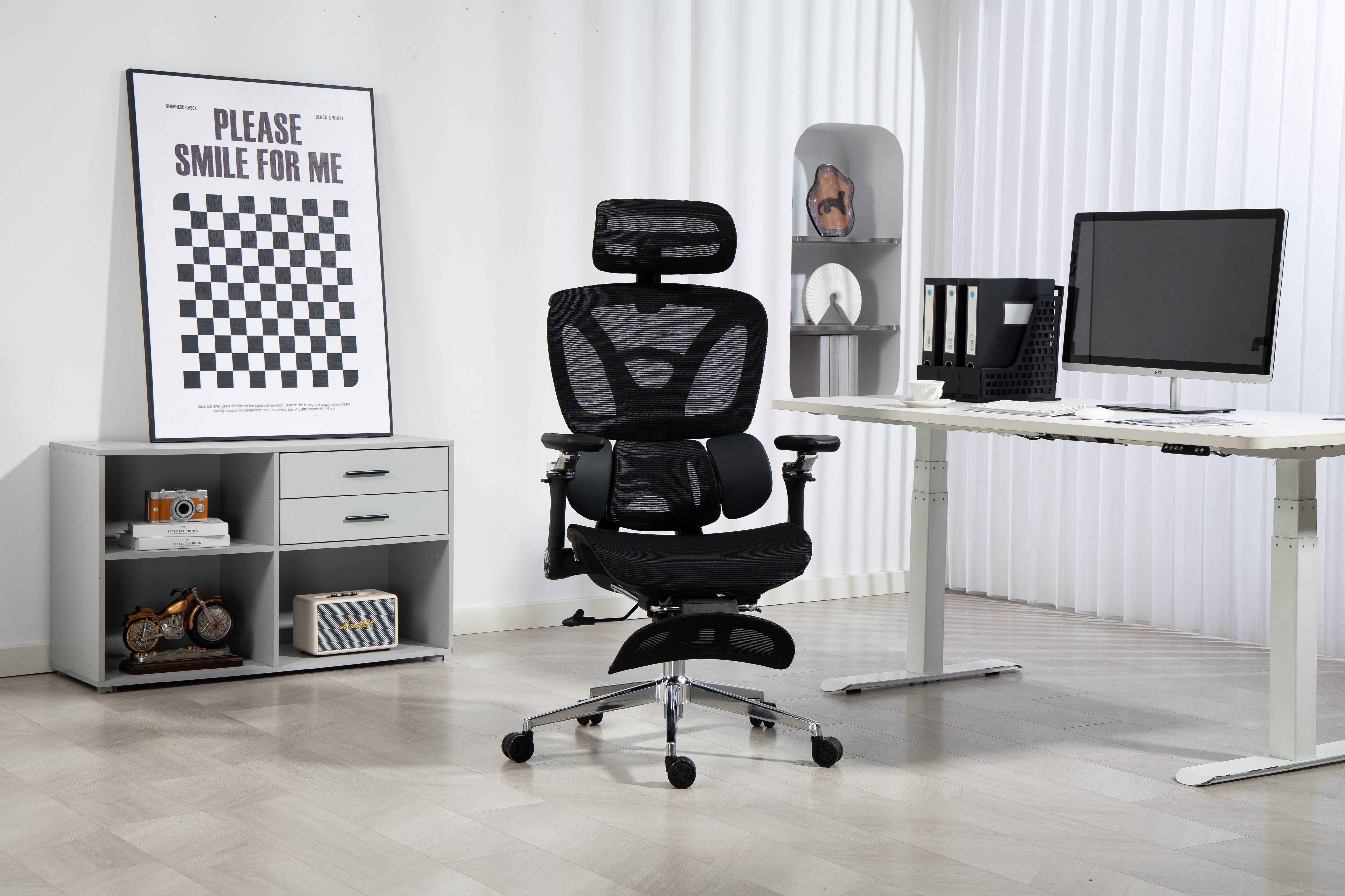 EAN 5901443391562 - Activejet YK848 BK silla de oficina y de ordenador Asiento de malla Respaldo de malla imagen 50