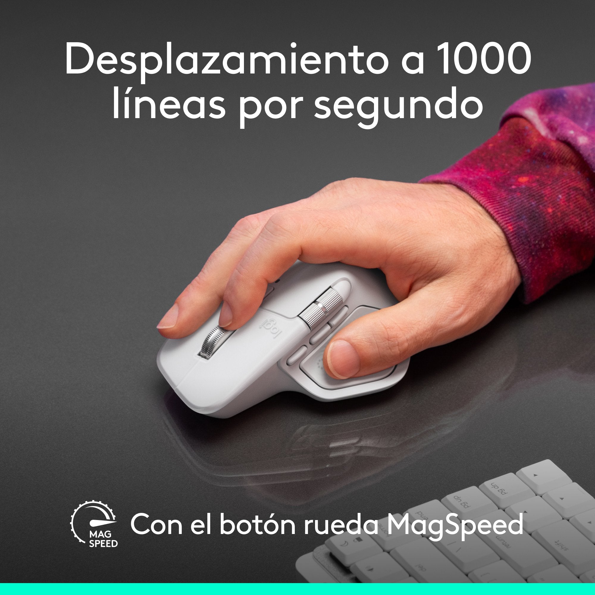 Logitech Ratón 910-007577 / Mx Mamer 4 For Mac Negro