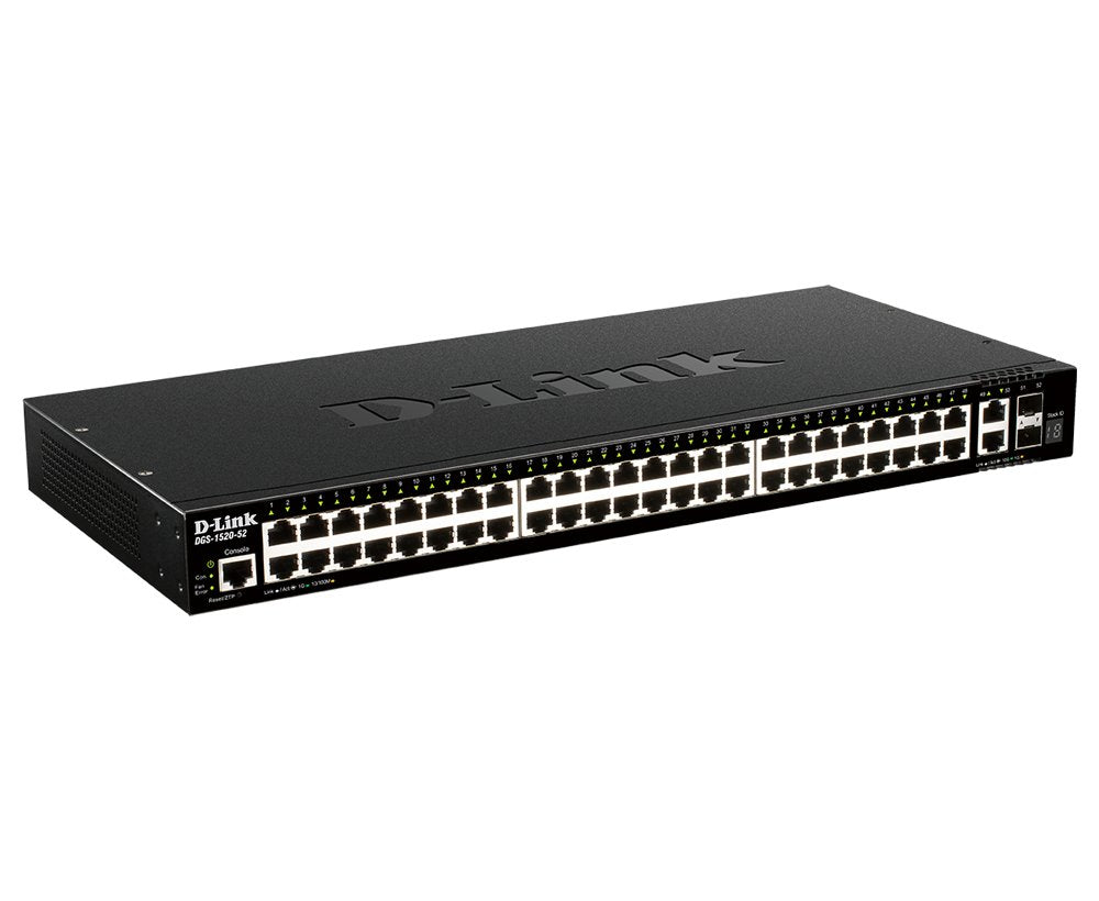 Switch Gestionable D-Link L3 Stakable Dgs-1520-52 48p Giga + 2p 10g + 2p Sfp