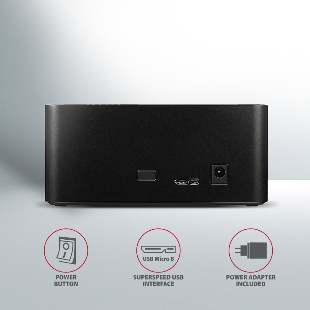 Axagon Adsa-Sn, Usb 3.2 Gen1 - Sata 6g, Estacion De Acoplamiento Hdd / Ssd De 2.5 "/3.5"