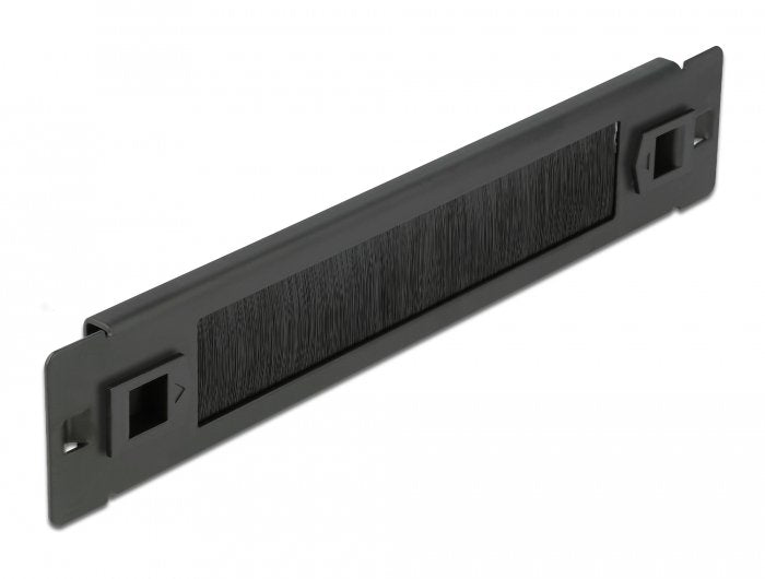 Delock Cepillo De Gestión De Cables Sin Herramienta 1u Negro De 10